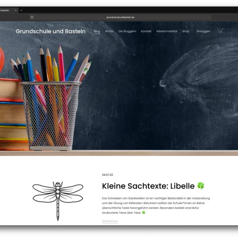 Blog-Vorstellung: grundschuleundbasteln.de