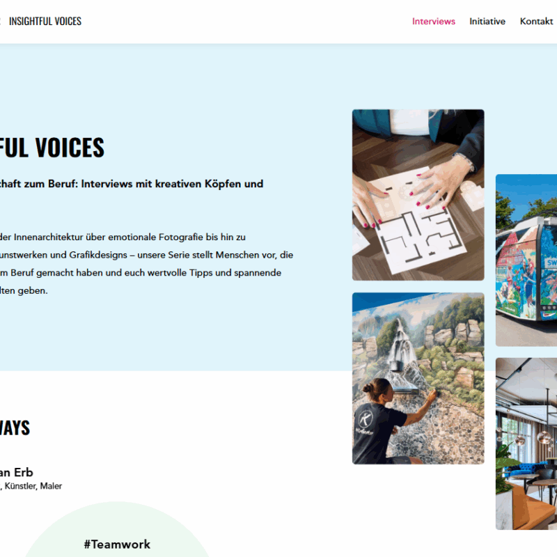 Praxisnahe Berufsorientierung im Kunstunterricht: Die Initiative „Insightful Voices“
