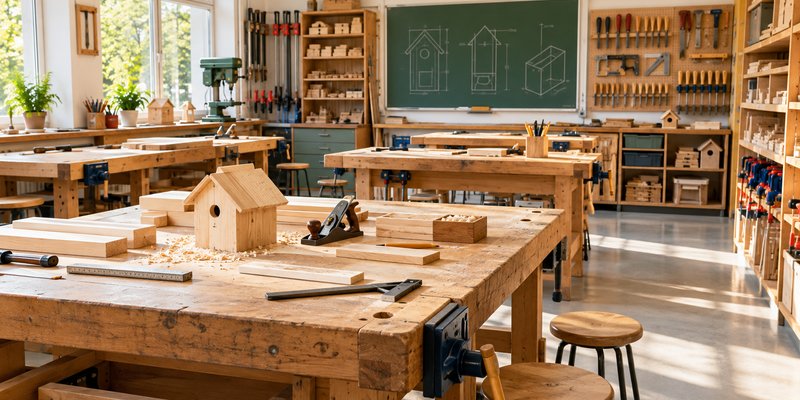 Werken mit Holz im Unterricht: Kreativität, handwerkliches Geschick und Selbstständigkeit fördern